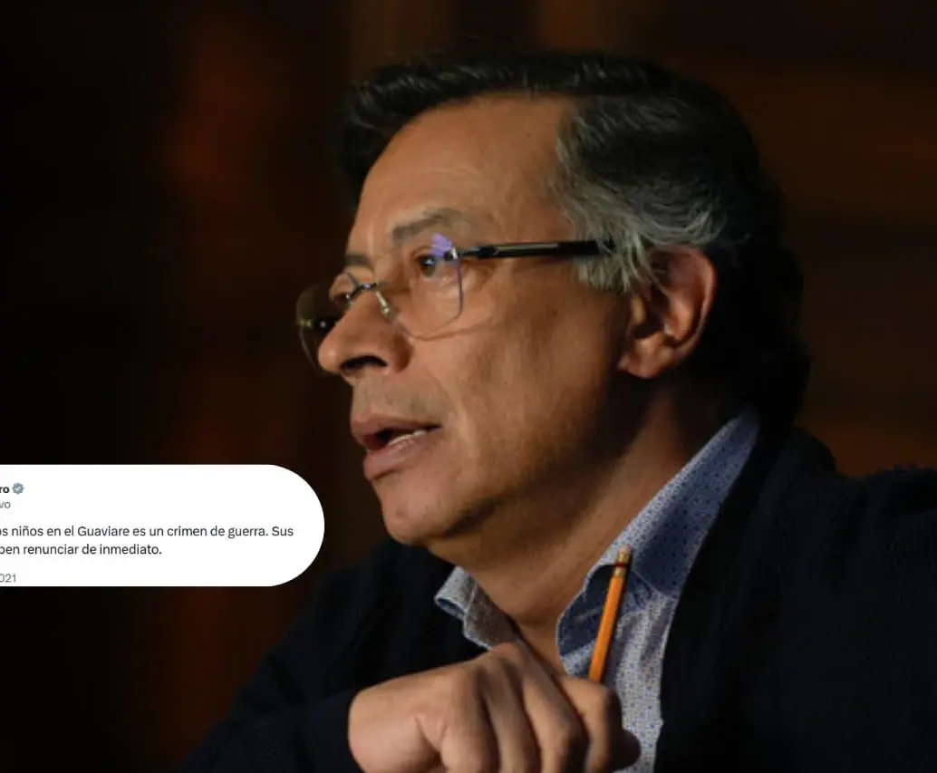 Gustavo Petro cae en contradicción al justificar un bombardeo en Guaviare este 15 de noviembre de 2025. FOTO: Colprensa 