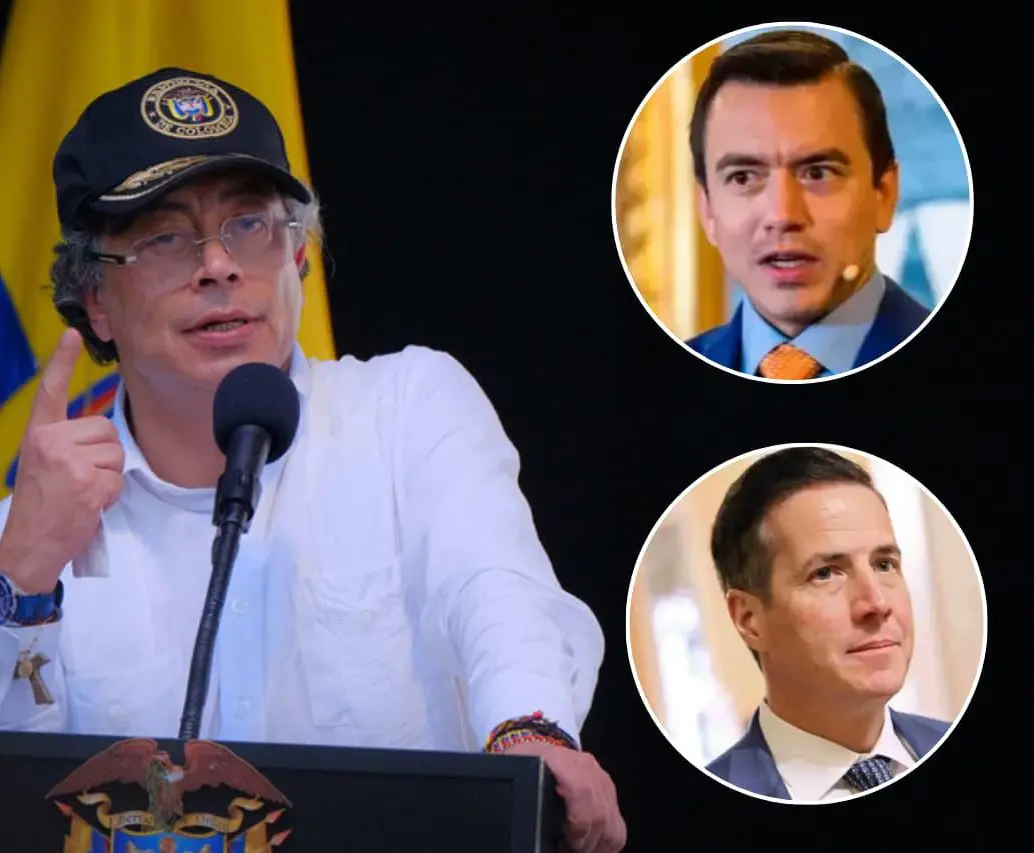 El presidente Gustavo Petro habló sobre las funciones del presidente de Ecuador, Daniel Noboa, y el senador republicao Bernie Moreno. FOTOS: Colprensa 