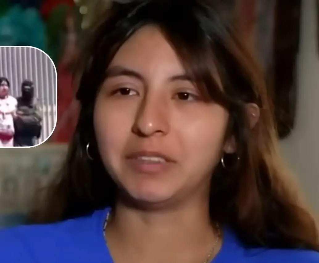 Cary López Alvarado fue detenida por agentes del Servicio de Inmigración y Control de Aduanas. FOTOS: Capturas de video 