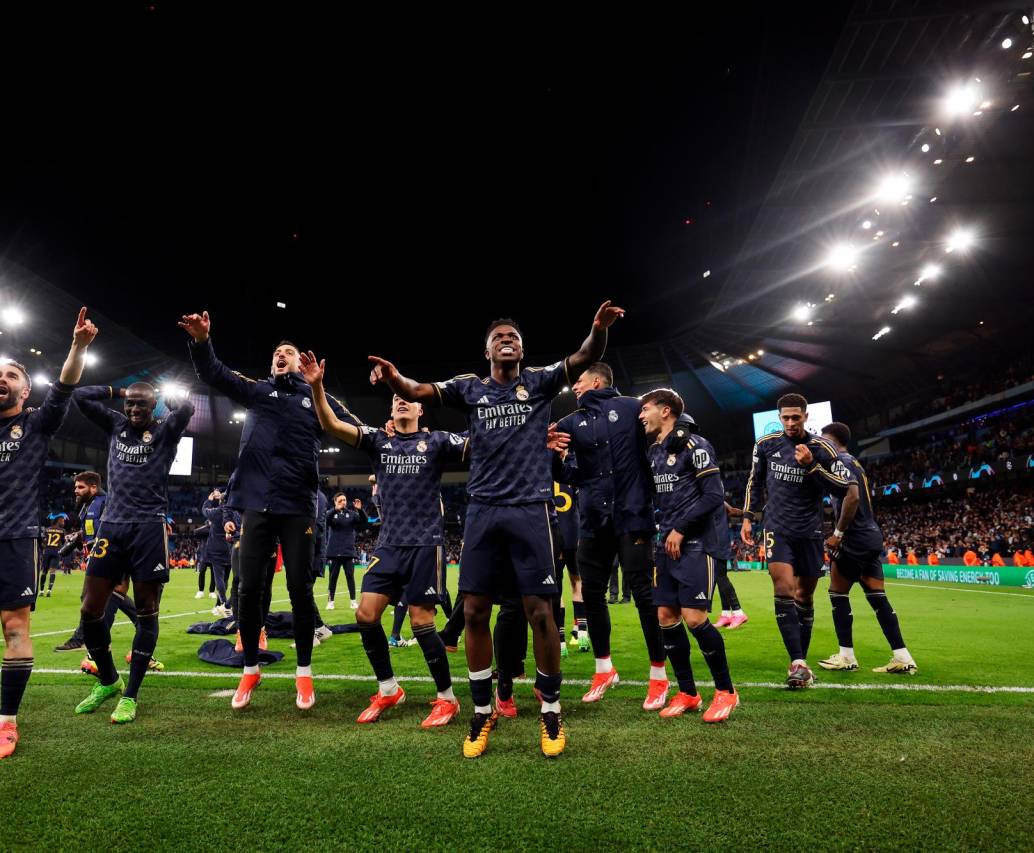 Imágenes del encuentro entre Manchester City y el Real Madrid durante el encuentro de vuelta de su llave.
