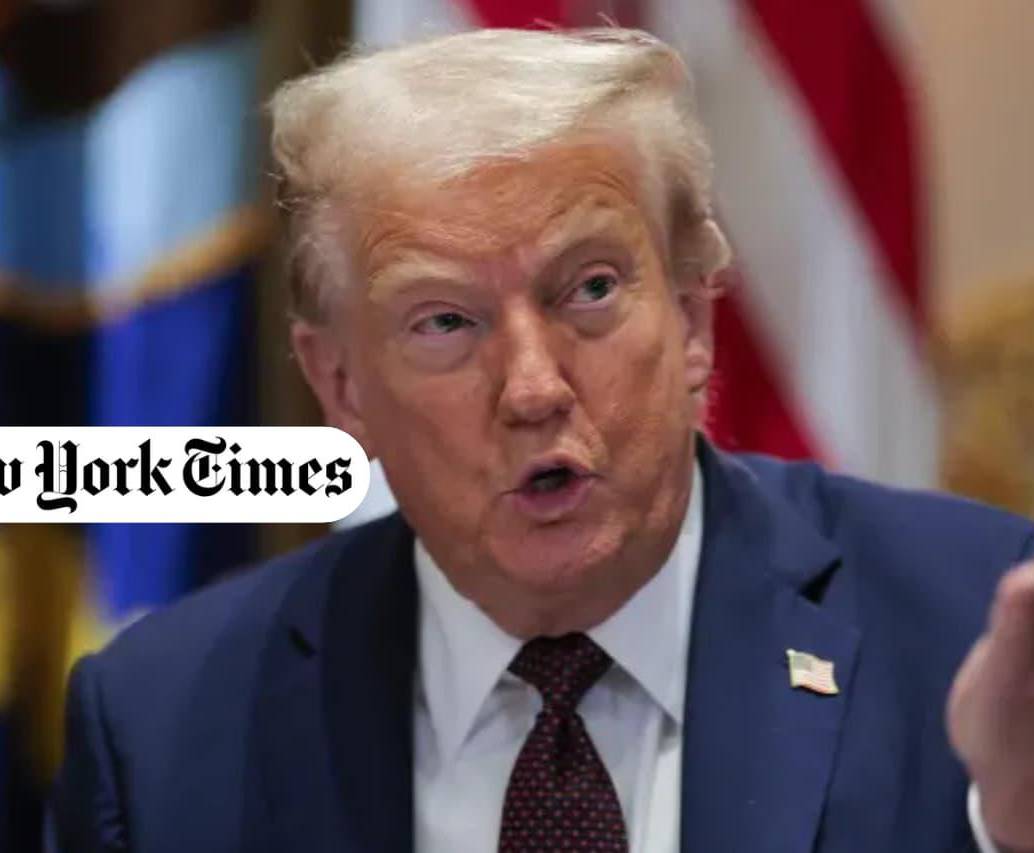 El presidente Donald Trump presentó una demanda contra el diario <i>The New York Times</i> difamación por 15.000 millones de dólares. FOTO: GETTY