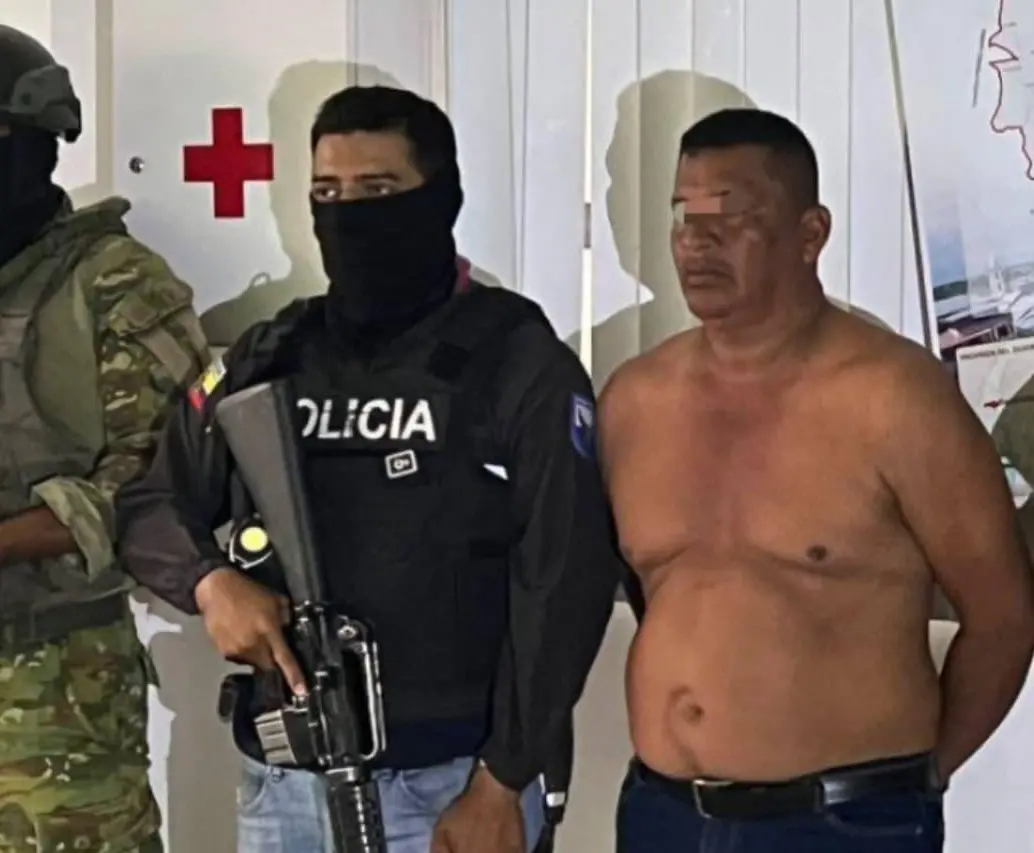 Capturaron en Ecuador a Pedro M., alias ‘Pepe’, jefe de los sicarios de Los Choneros. FOTO: Ministerio de Defensa de Ecuador