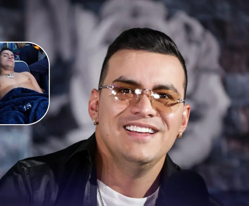 Yeison Jiménez tuvo que ser atendido por un problema de salud tras su presentación en el festival de música Megaland. FOTOS: Colprensa y captura de pantalla