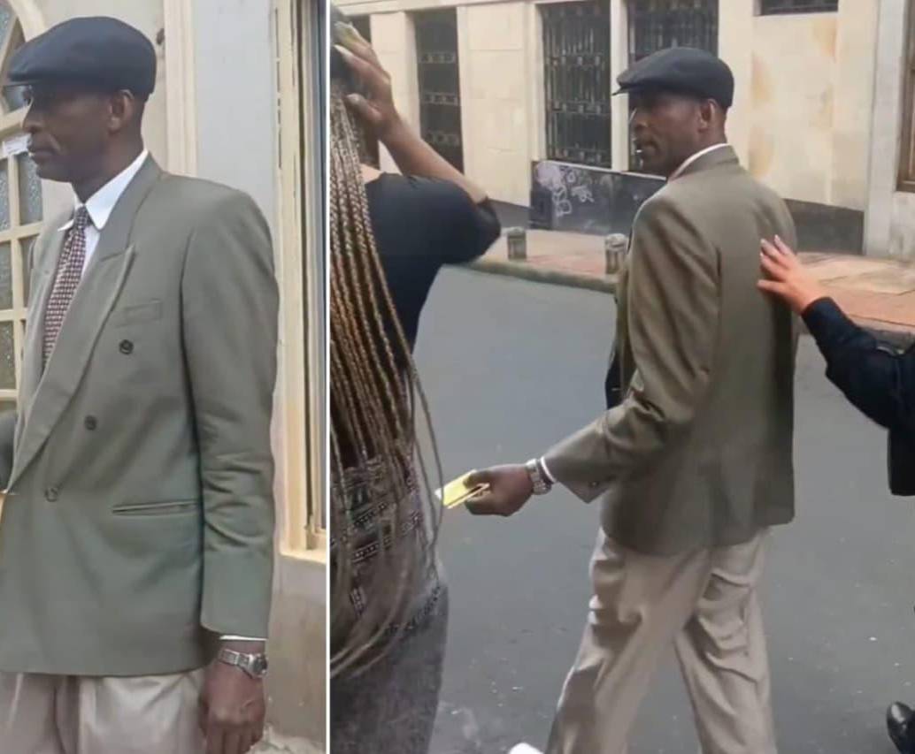 Un hombre es señalado de tragarse una esmeralda en medio de un presunto robo en Bogotá. FOTOS: Capturas de video