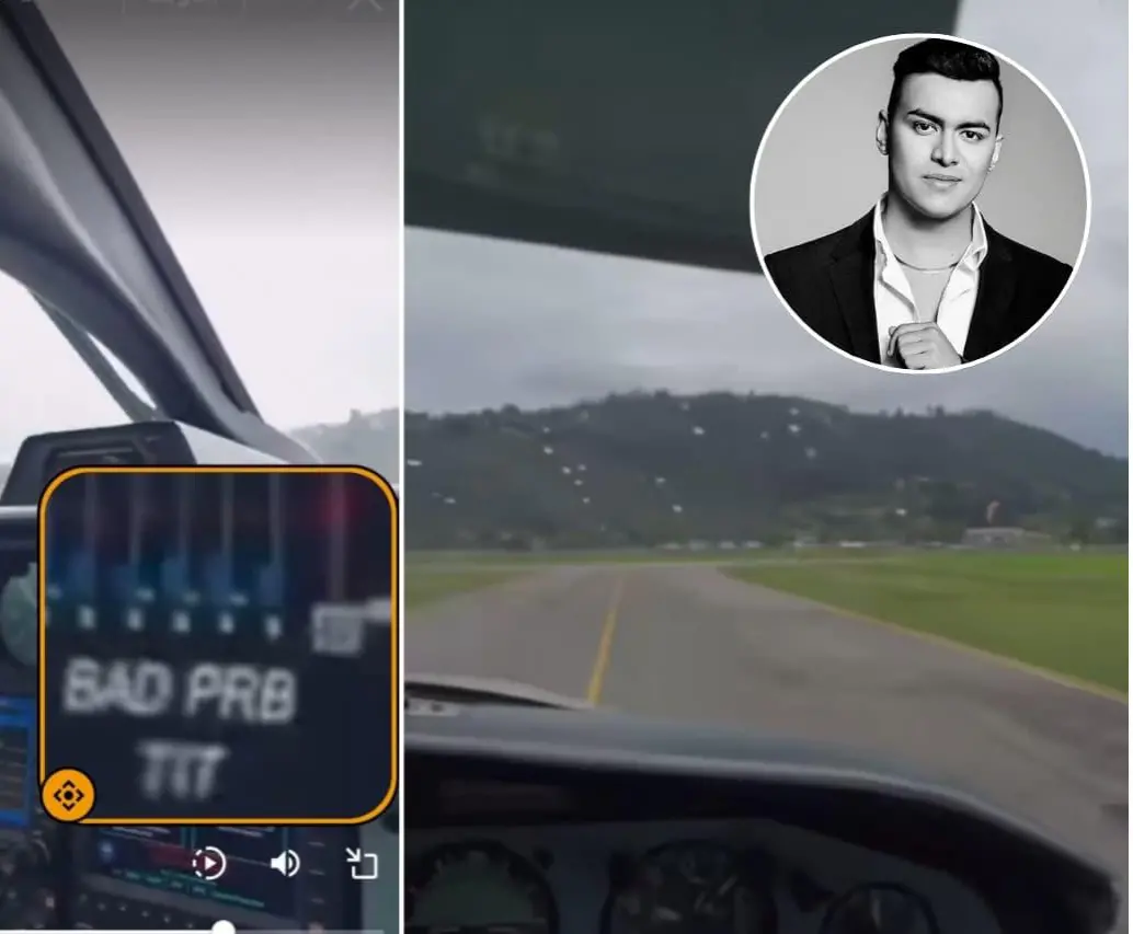 ¿Qué ocurrió en la aeronave Piper Navajo, de matrícula N325FA, en la que iba el cantante Yeison Jiménez? FOTOS: Capturas de video 