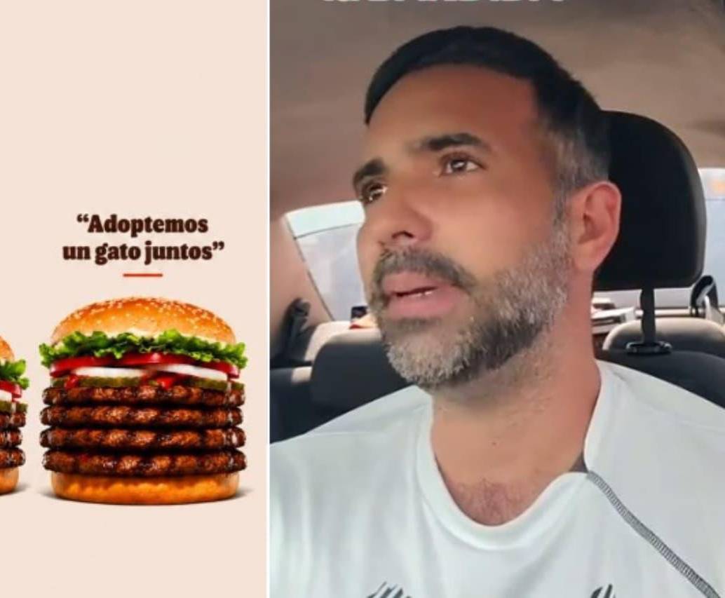 La historia de la hamburguesa triple. FOTOS: Burger King - Luis Miguel Castillo - Tiktok
