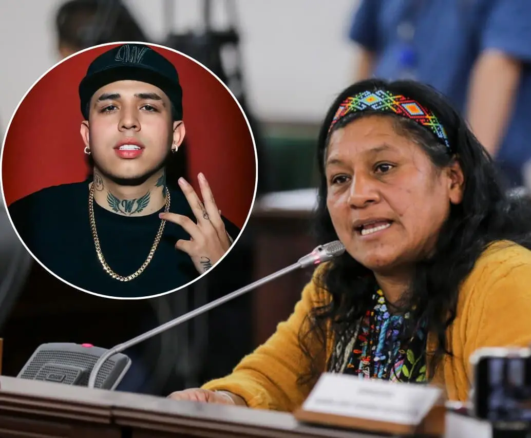 Aída Quilcué le dijo sí a un streaming con Westcol antes de la segunda vuelta presidencial de 2026. FOTOS: Colprensa - Tomada de Instagram @Westcol 