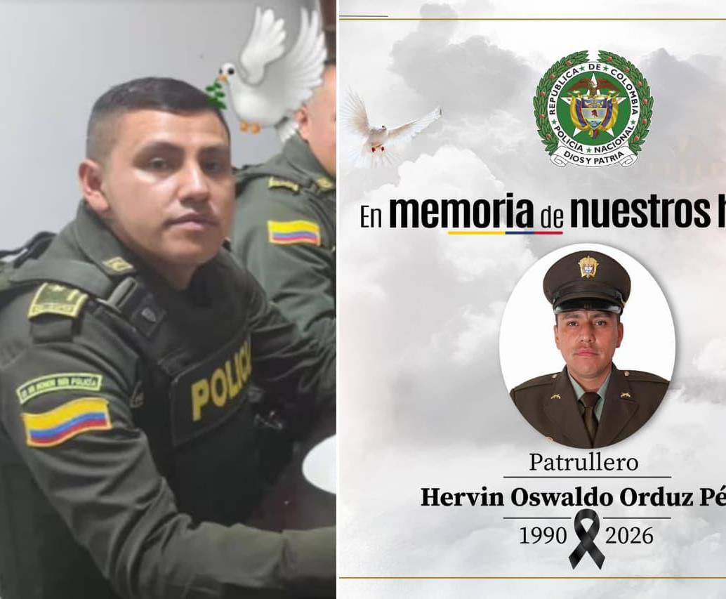 Hervin Oswaldo Orduz Pérez fue asesinado frente a su hijo en el municipio de San Andrés, Santander. FOTOS: Tomada de redes sociales y Policía Nacional 