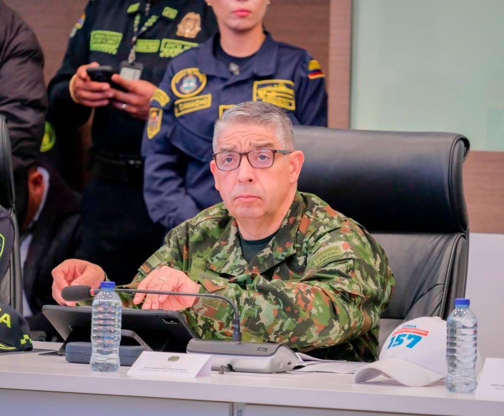 El general Hugo López Barreto, jefe del Comando General de las Fuerzas Militares. FOTO: CORTESÍA DE @COMANDANTE_FFMM.