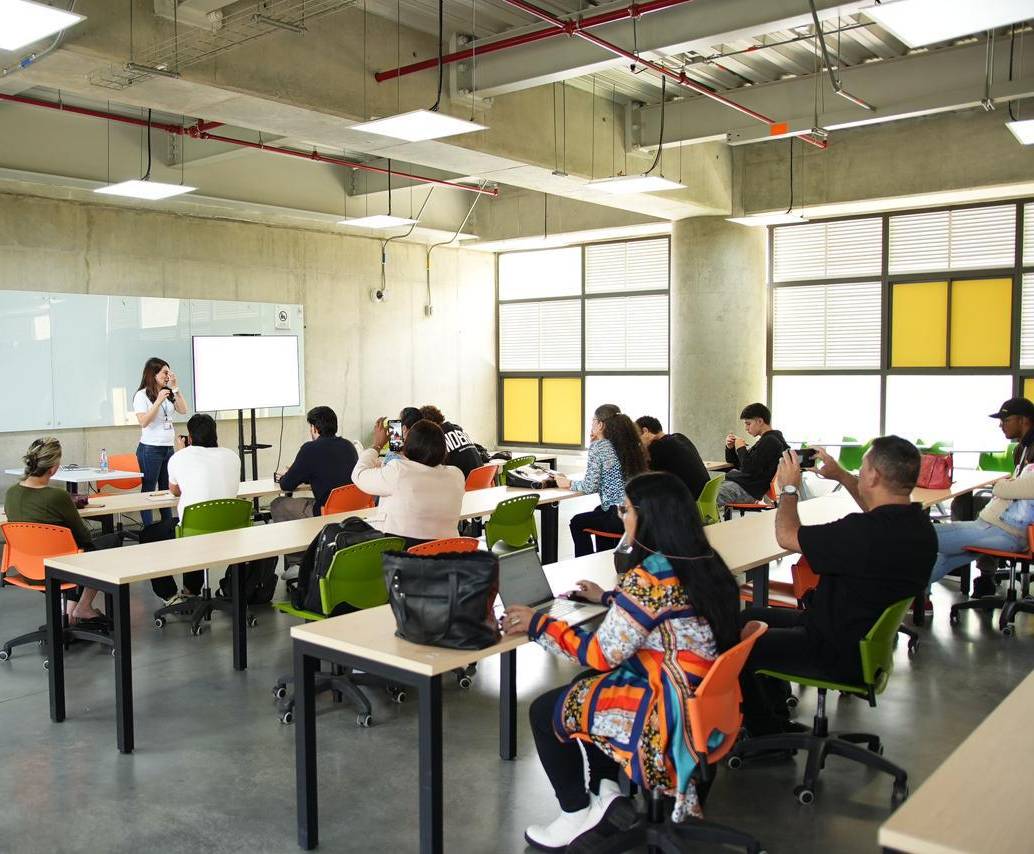 Imagen de referencia de una clase universitaria. FOTO: Cortesía Alcaldía de Medellín