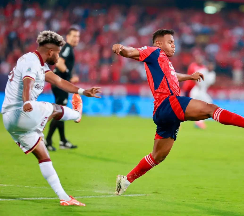 Léider Berrío, uno de los mejores jugadores del DIM en la presente temporada. FOTO MANUEL SALDARRIAGA