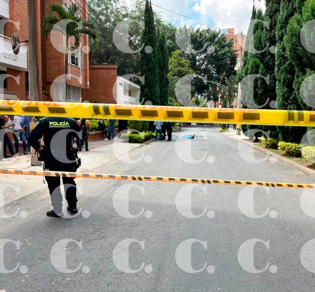El intercambio de disparos ocurrió durante la mañana de este miércoles, a pocas cuadras del Segundo Parque de Laureles. Foto: Andrés Felipe Osorio