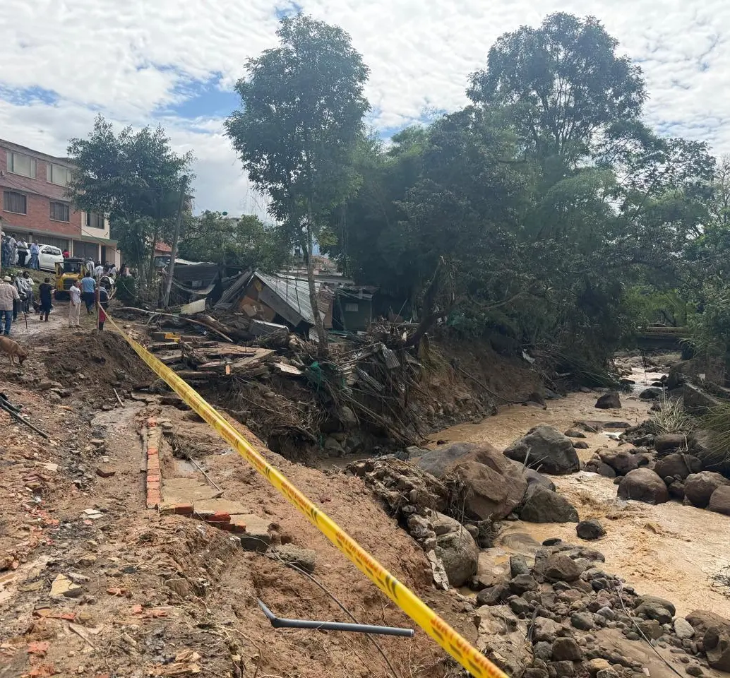 <span class="mln_uppercase_mln">La</span><b><span class="mln_uppercase_mln"> creciente súbita de la quebrada Yayata, en el municipio de Silvania, Cundinamarca, provocó daños en varias viviendas. FOTO: GESTIÓN DEL RIESGO CUNDINAMARCA</span></b>