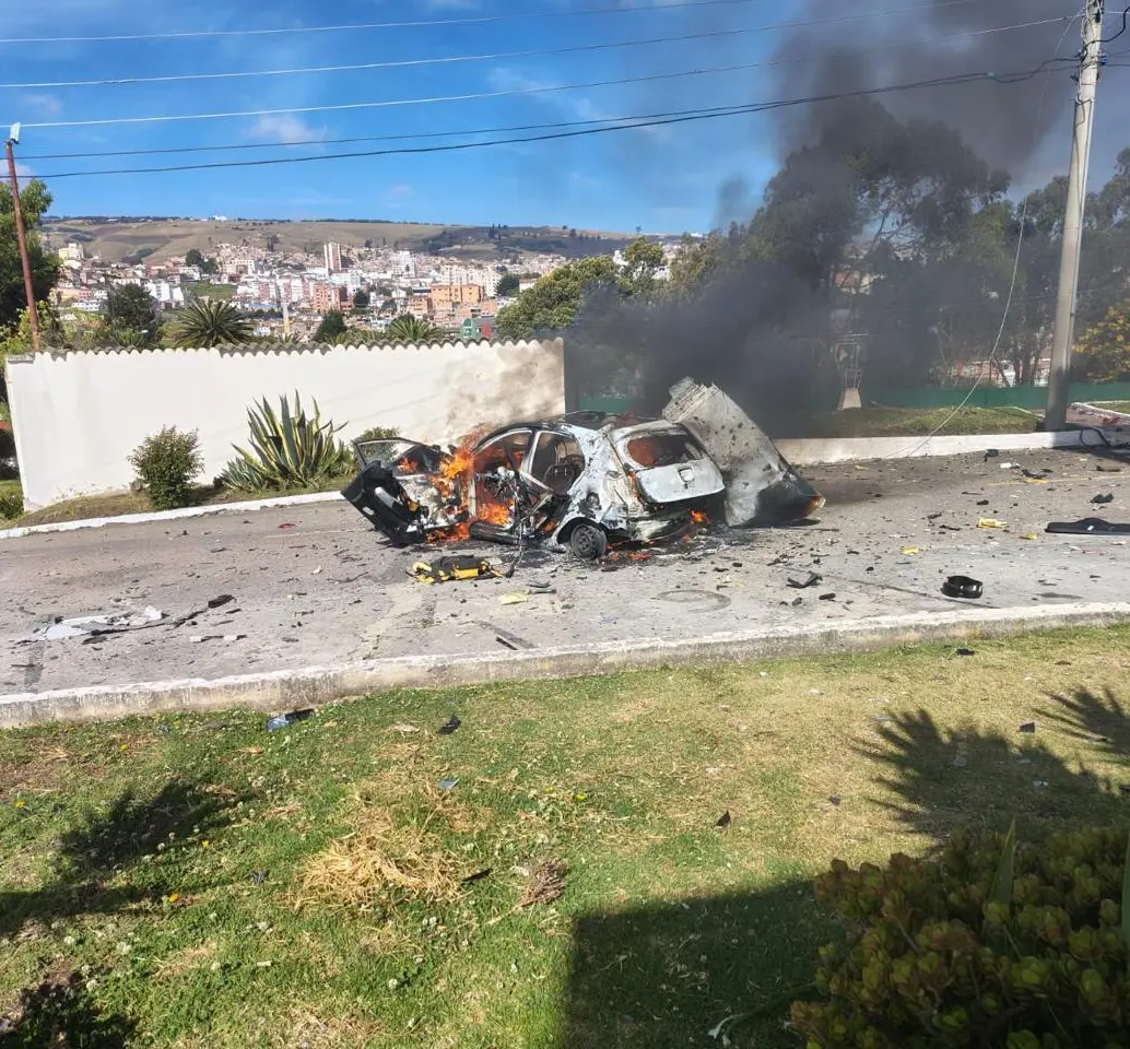 Atentado al batallón Simón Bolívar en Tunja. FOTO: CORTESÍA FF.MM.