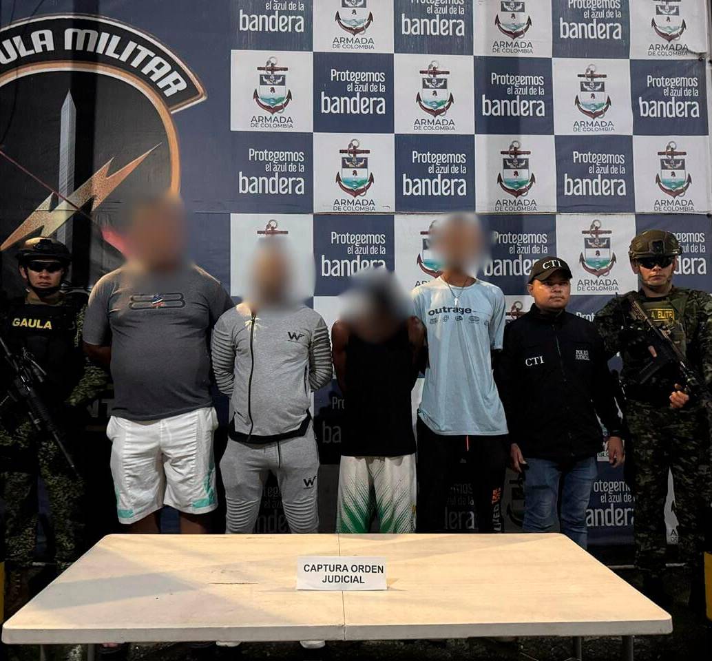El operativo fue realizado en conjunto por la Armada Nacional y la Fiscalía. FOTO CORTESÍA 