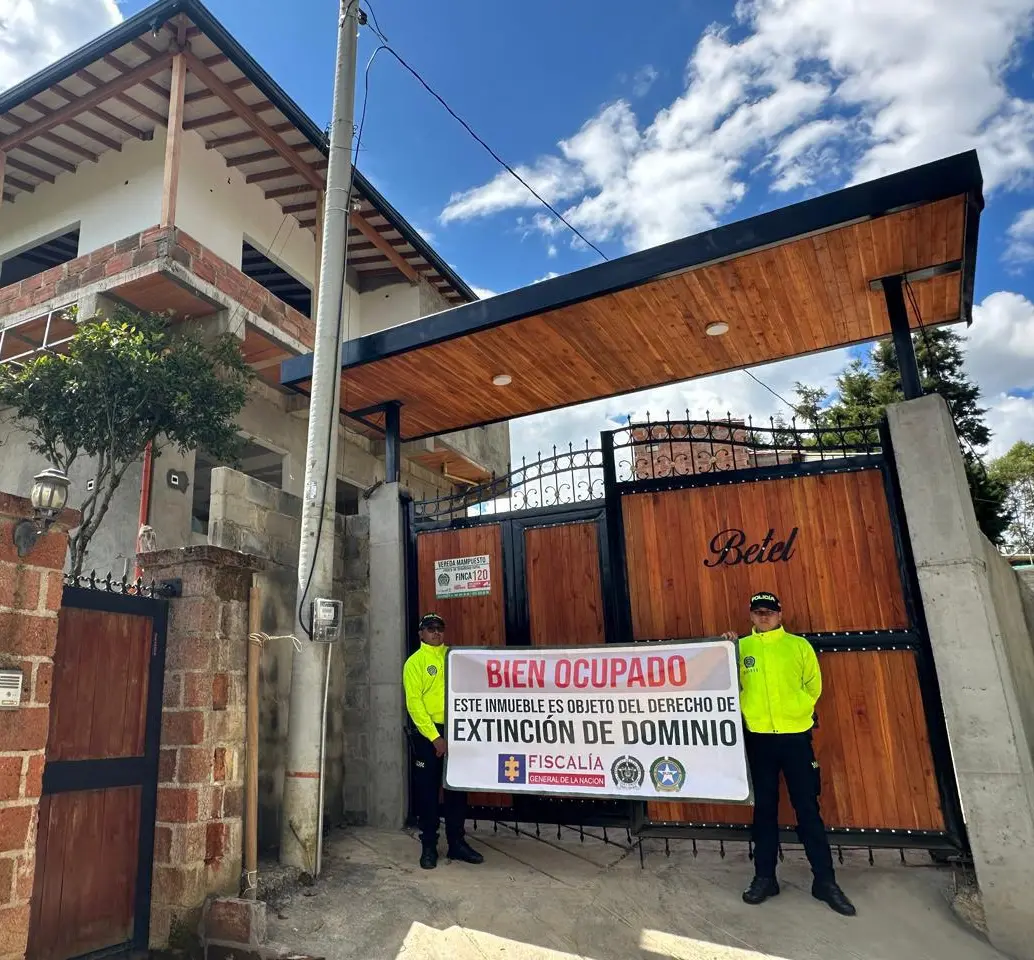 Uno de los cinco inmuebles que la Policía de Antioquia le ocupó a la banda criminal “El Mesa”. FOTO: Policía Antioquia
