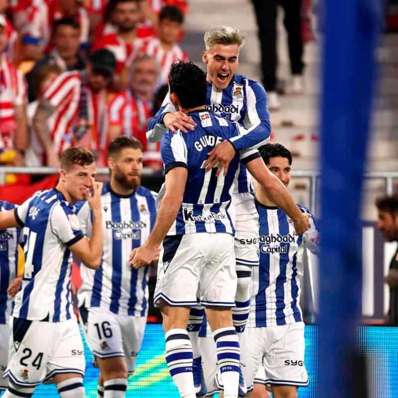 La Real Sociedad venció desde los penales al Atlético de Madrid y se quedó con el título de la Copa del Rey. FOTO GETTY 