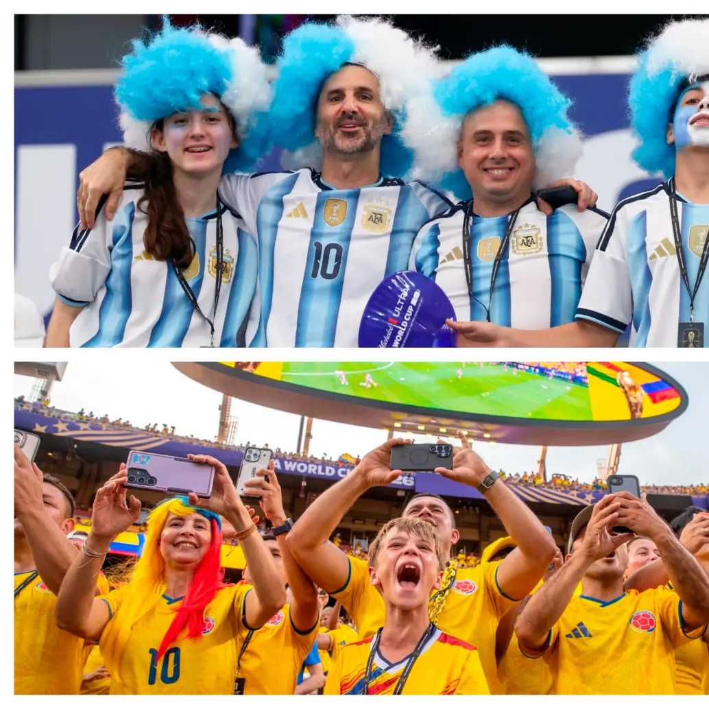 Quedó el sinsabor de no haber disfrutado el ambiente entre hinchas argentinos y colombianos en los cuartos de final del Mundial. FOTOS JUAN ANTONIO SÁNCHEZ Y GETTY