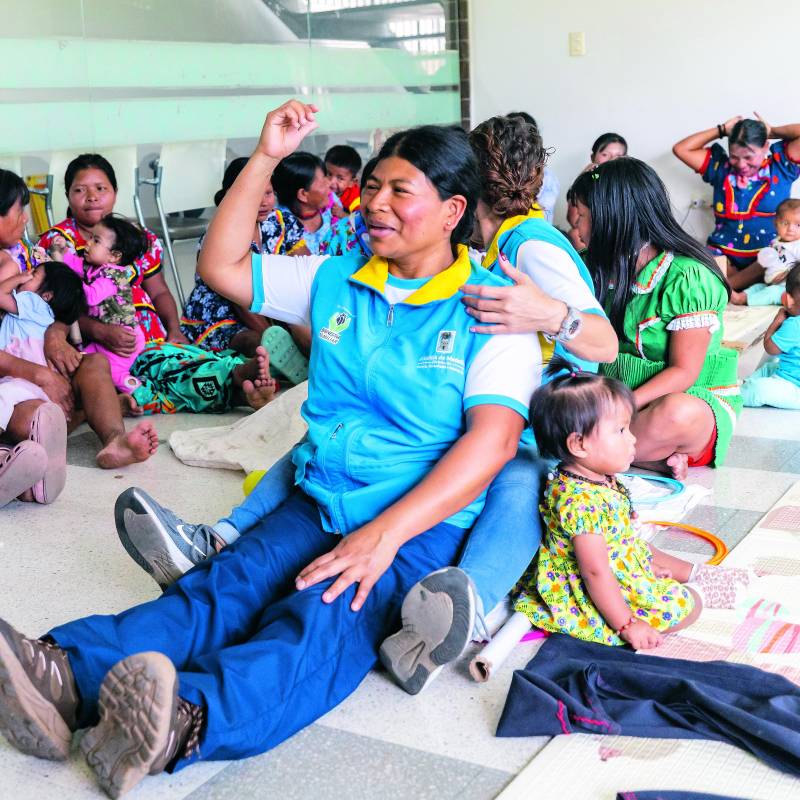 Dilia nació en el Chocó, en la comunidad embera dobidá. Salió de su pueblo siendo niña, enviada por su padre para que pudiera estudiar. FOTO Camilo Suárez. 