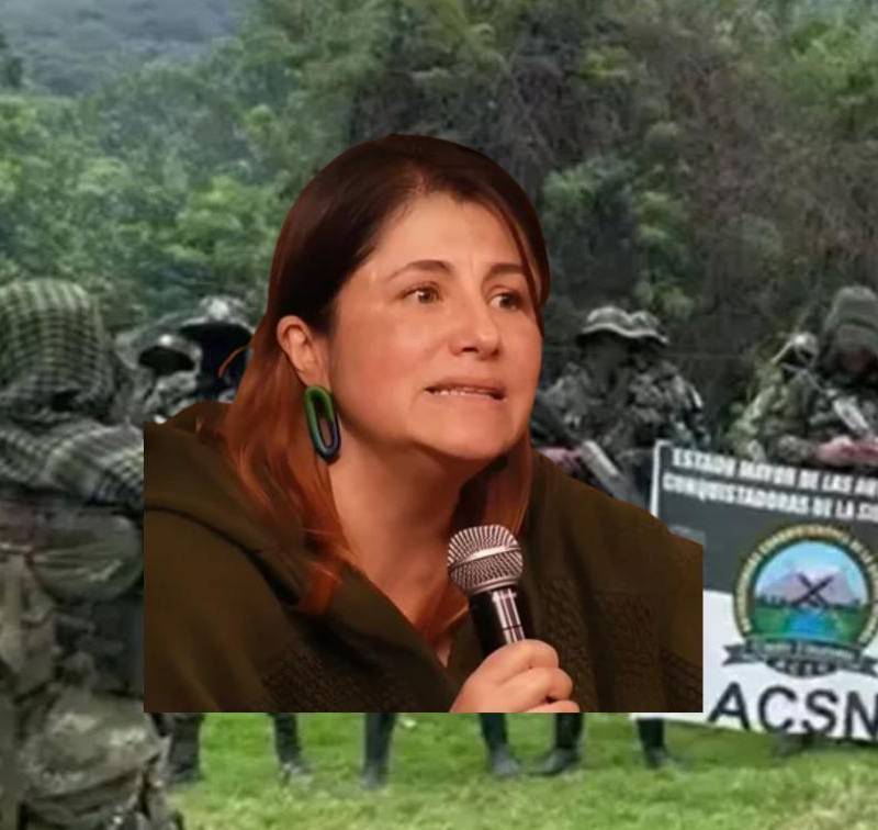 La defensora del Pueblo, Iris Marín, denunció que las ACSN mantienen un control sobre varios puntos de Santa Marta y Riohacha. Fotos: tomada de video y redes