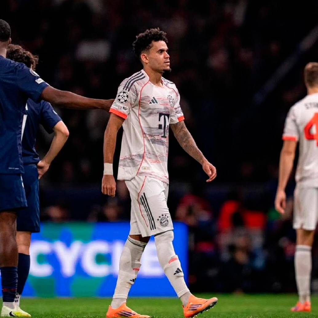 Luis Díaz, tras su expulsión en la Champion League ante el PSG: FOTO INSTAGRAM LUIS DÍAZ