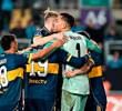 Álvaro Montero y el respaldo de sus compañeros en Boca. FOTO: X-BOCA