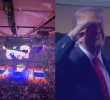 Donald Trump asistió al tercer juego de las Finales NBA entre Knicks y Spurs en Nueva York. FOTO: X: ABC