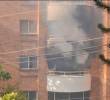 La conflagración ocurre en un apartamento del sector La Visitación, en El Poblado. Hasta el momento no se reportan víctimas. Foto: Cortesía