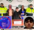 Al fondo, las tres primeras personas capturadas por el hecho; en el cuadro izquierdo, una imagen del sospechoso; en cuadro derecho, una foto de Jaime Esteban Moreno. FOTO: Daniel Coronell, Jaime Esteban Moreno y Policía.
