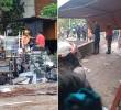 Desmontaron 12 casetas ubicadas en la plazoleta de la estación Caribe del metro de Medellín. FOTOS: Tomadas de Facebook @Morrodemoravia