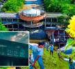 Arriba, aspecto del aula ambiental en la actualidad. Abajo, imagen de una actividad cuando todavía funcionaba como sede del Instituto Mi Río, en noviembre de 2000. FOTOS El Colombiano y Cortesía