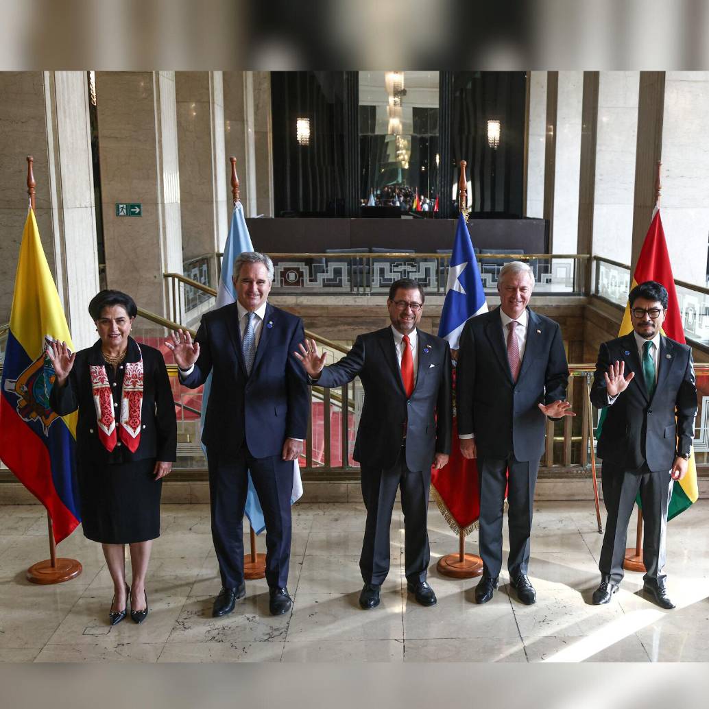 Chile reunió a cinco países para coordinar acciones contra el crimen organizado regional. FOTO: Cancillería chilena