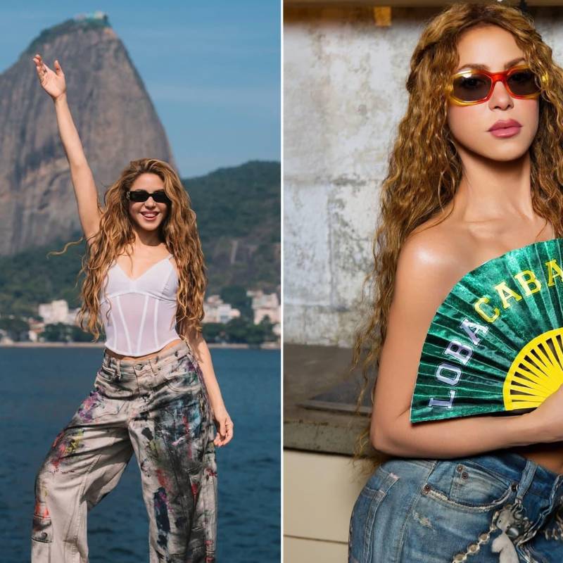 Shakira en Brasil previo a su concierto gratuito en Río de Janeiro. Fotos: Instagram @Shakira