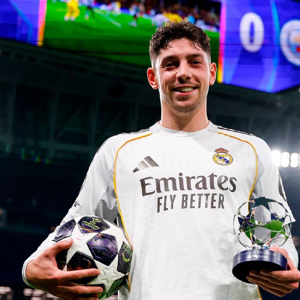 Federico Valverde confesó que ante el City jugó el mejor partido de su carrera deportiva. FOTO X-REAL MADRID
