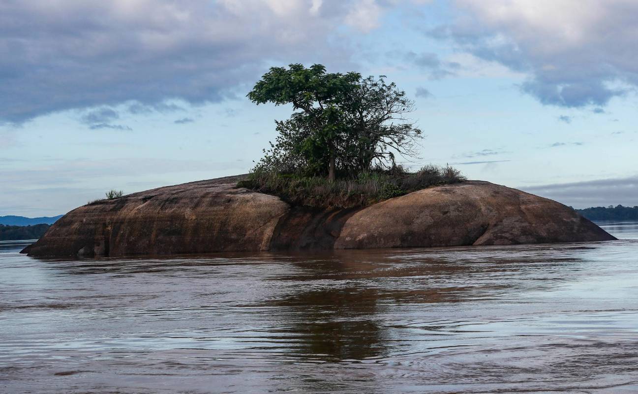 El Escudo Guayanés hace referencia a la abundancia de agua en estas tierras. Foto: Manuel Saldarriaga Quintero.