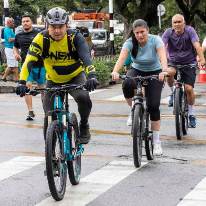 El Inder confirmó que este domingo no habrá ciclovía en el Estadio ni en El Poblado, con el fin de facilitar la movilidad de las personas, ya que por la Maratón Medellín hay varias vías cerradas. FOTO EL COLOMBIANO