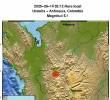Atención: Temblor de magnitud 5.1 sacudió Antioquia en la madrugada de este domingo