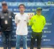 El hombre fue detenido por la Sijin y el CTI en Medellín. FOTO: Cortesía Fiscalía General