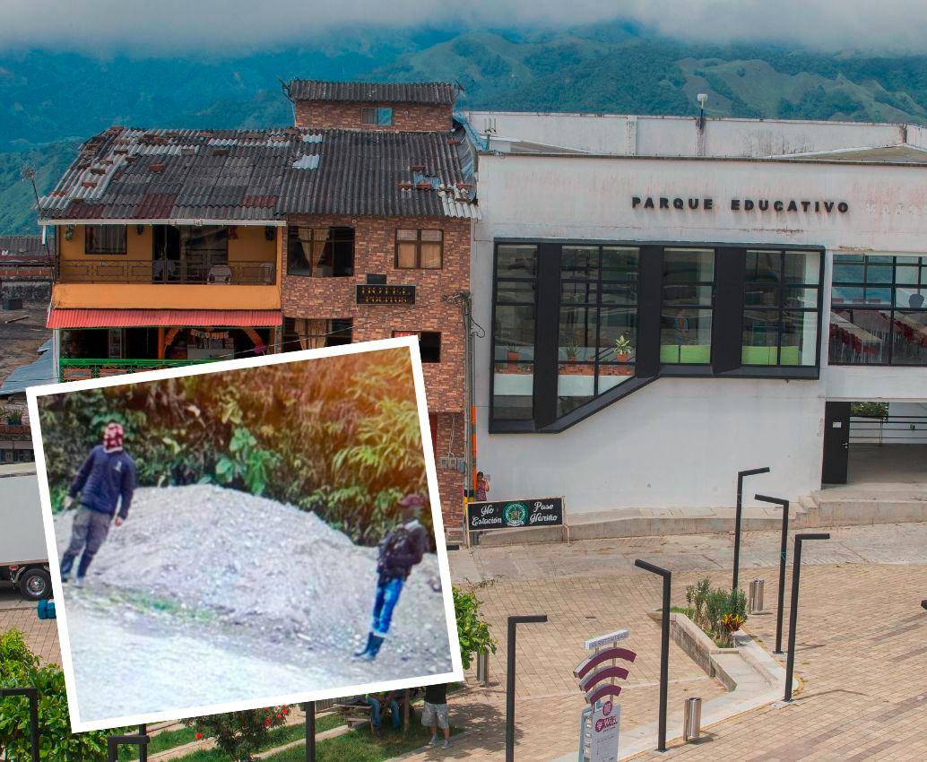 Las personas, que estaban tapadas con pasamontañas, cometieron varios ataques a la comunidad en las veredas La Balsora, La Libertad y El Recreo, de Nariño, Antioquia. Entre ellos asesinaron a un menor de 13 años. FOTOS: DONALDO ZULUAGA Y CORTESÍA GOBERNACIÓN DE ANTIOQUIA