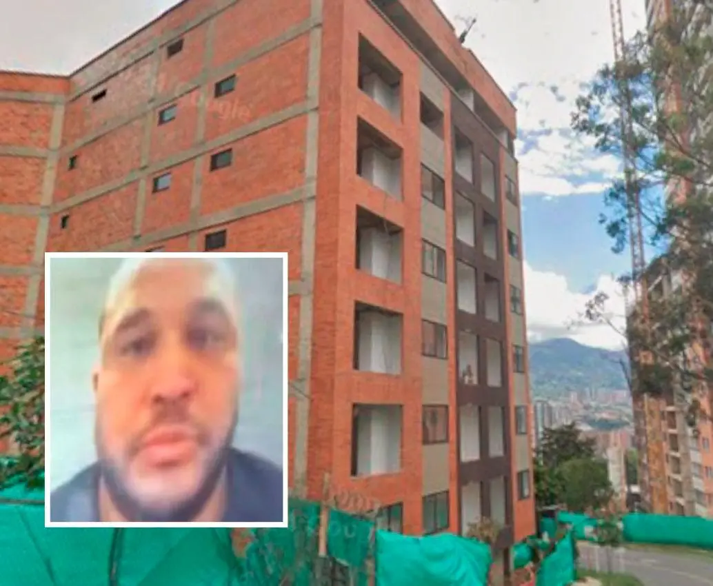 En este edificio del sector de Aves María, de Sabaneta, ocurrió la muerte de Ender Alexis Rojas Montan, de 31 años, en medio de un operativo policial. FOTO: GOOGLE MAPS Y AUTORIDADES CHILENAS