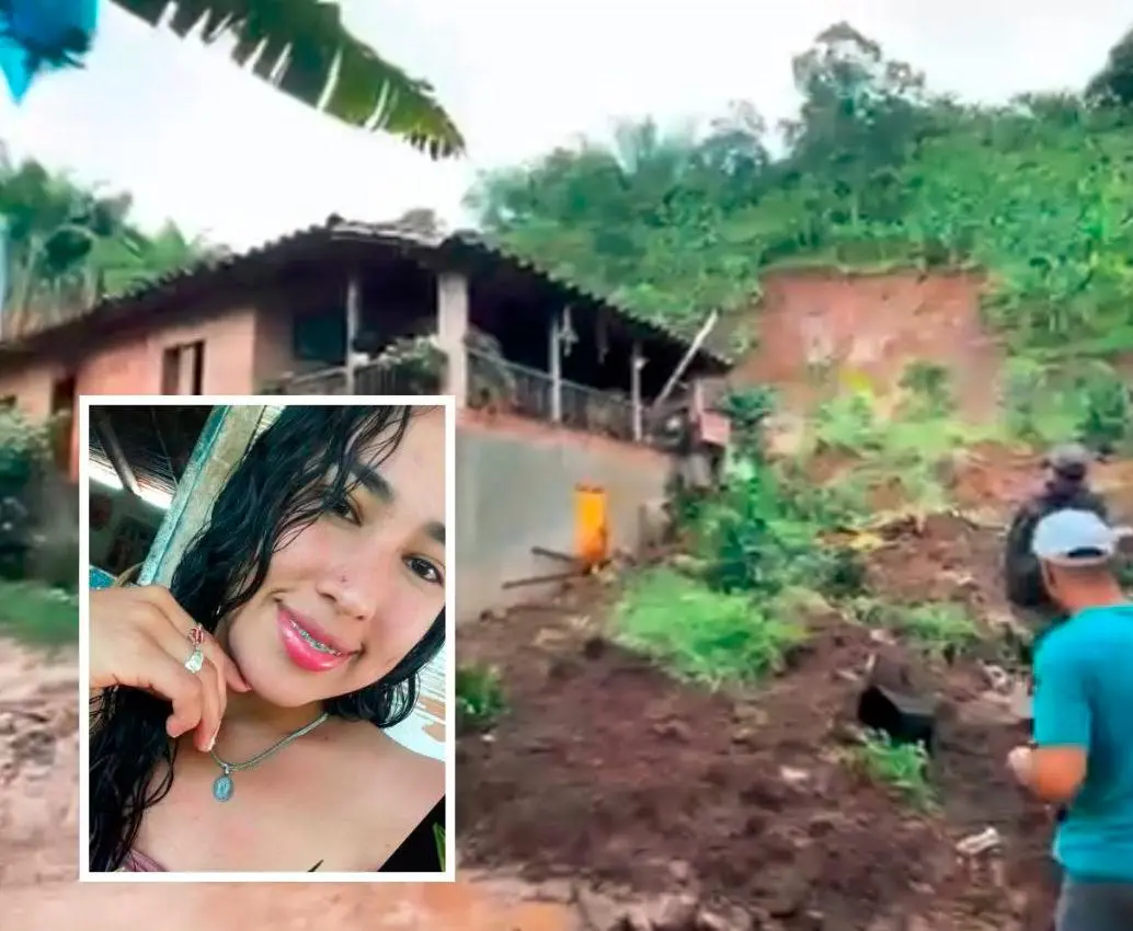 Cinco veredas y los principales corredores de acceso de Pueblorrico, Suroeste antioqueño, se encuentran afectados por las fuertes precipitaciones de las últimas horas. Estos hechos dejaron tres muertos, entre ellos María Victoria Mesa Agudelo (detalle) y su pareja sentimental. FOTO: CORTESÍA