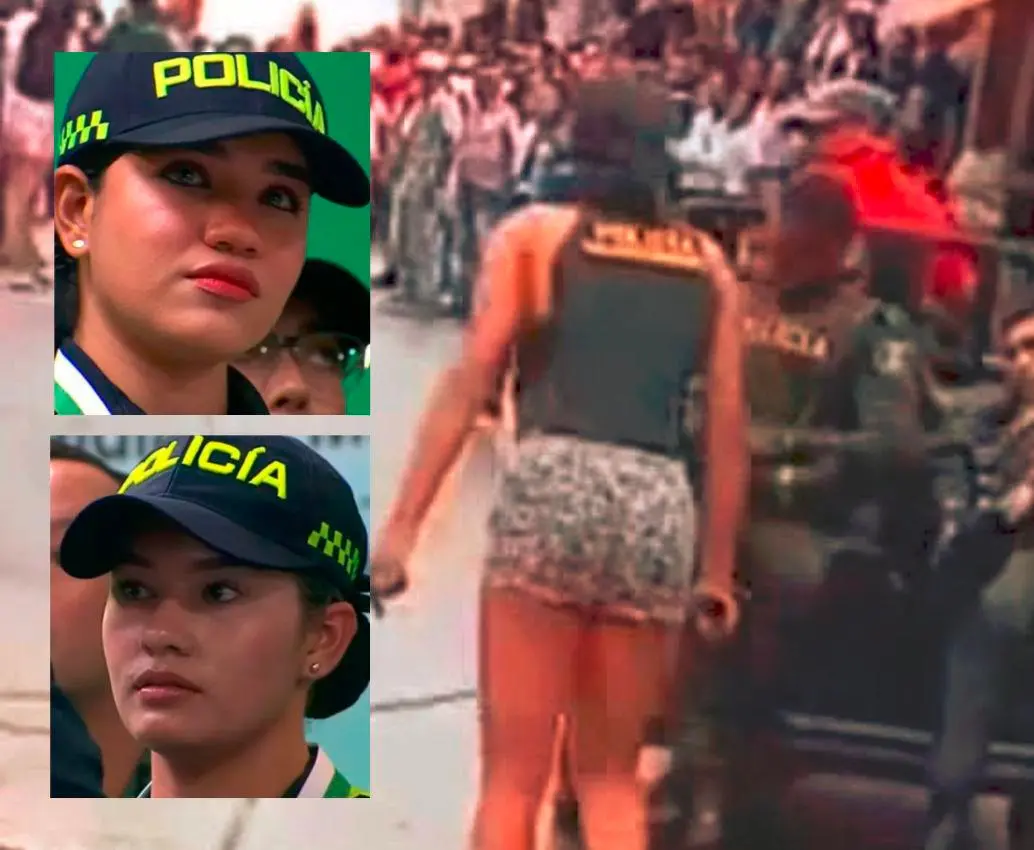 Las patrulleras Valentina Meza Carranza (arriba) y Yessica Guidao Roldán (abajo) fueron las dos uniformadas que emplijamadas, se pusieron su chaleco de la Policía y defendieron a sus compañeros del ataque del Clan del Golfo en Remedios el pasado 25 de abril en Remedios. FOTOS: CORTESÍA