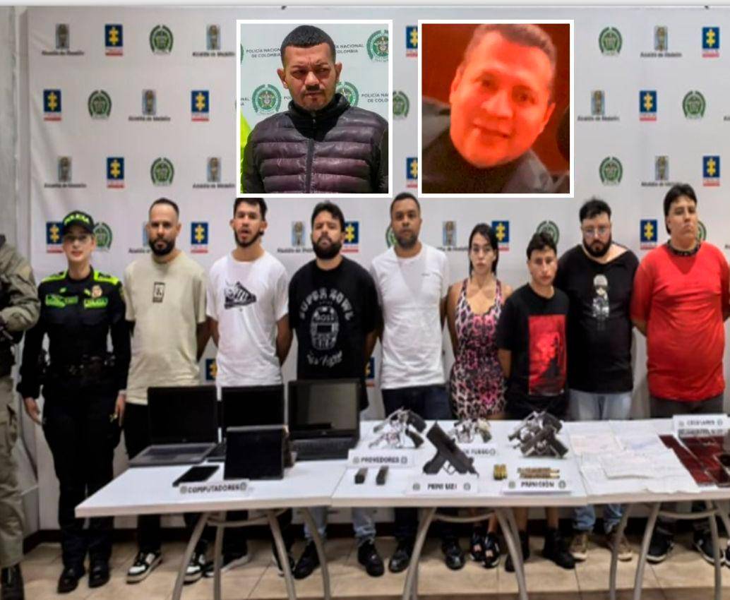 En el crimen del mexicano Horacio Pérez Ledezma (detalle, derecha) se presume que habría una vinculación entre la llamada “La Oficina Premium” y alias El Costeño (detalle, izquierda), señalado del magnicidio de Miguel Uribe Turbay. FOTOS: CORTESÍA