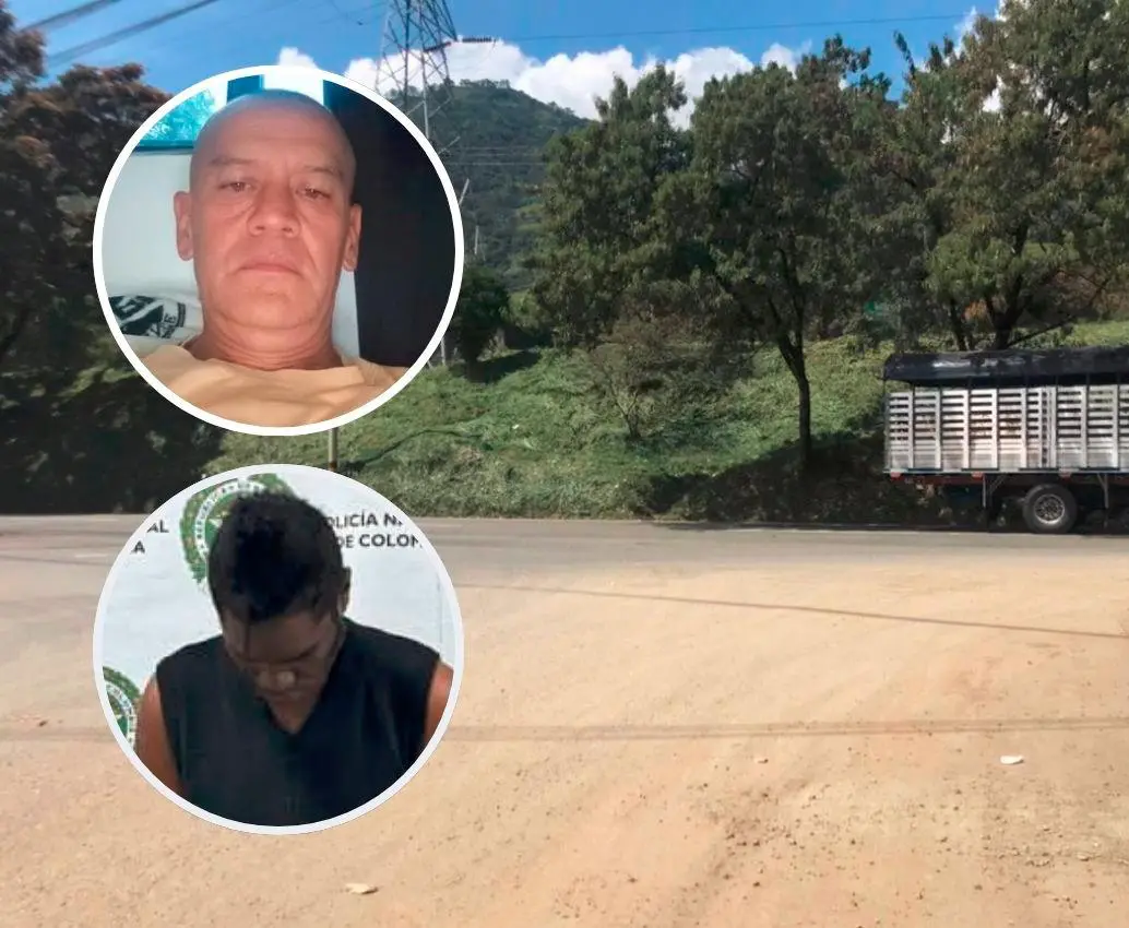 Dentro de este parqueadero, ubicado sobre la autopista Norte en la vereda San Andrés, de Girardota, ocurrió el asesinato de Jorge Eliécer Restrepo Batero (arriba), de 58 años, en un crimen por el que capturaron a Maximino Mosquera Córdoba (abajo), de 36 años. FOTOS: LAURA ROSA JIMÉNEZ VALENCIA Y CORTESÍA