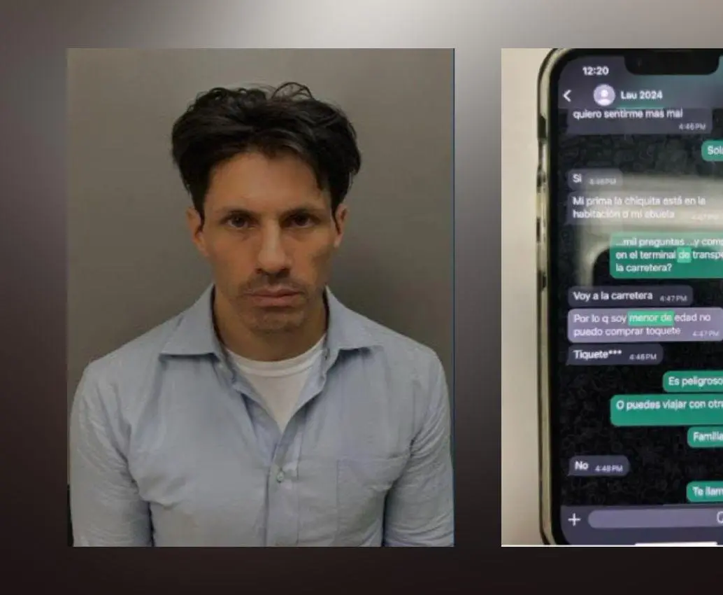 Michael Jamie Inofuentes, de 45 años, fue condenado con base a evidencias, como esta conversación, que mostraban sus vínculos con una menor de edad a la cual embarazó. FOTOS: CORTESÍA