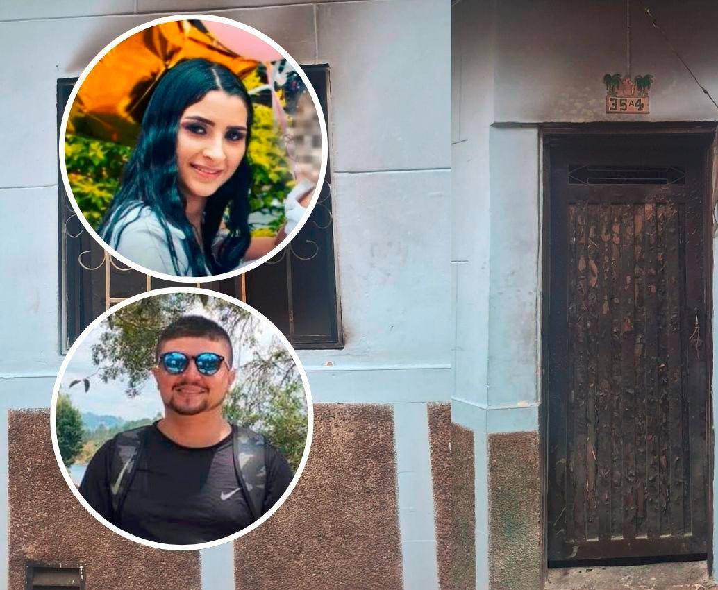 Laura María Rave Sánchez (arriba) se encuentra en un hospital de Pereira, luego de entregarse ante la Policía para responder por la muerte de su esposo, Alexis Ospina Piedrahita, de 27 años. FOTOS: CORTESÍA