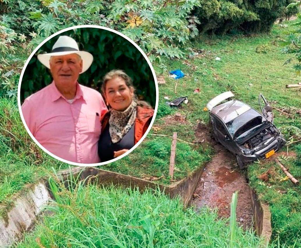 Rodrigo Giraldo y Marta Dolly Tamayo murieron por cuenta de la persona que conducía un carro particular en estado de embriaguez y los arrolló. FOTOS: CORTESÍA