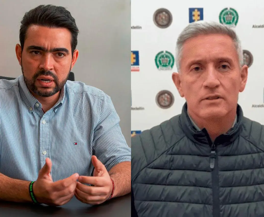 Mateo González Benítez (izq.) había llegado al cargo de secretario de Movilidad desde el primer día de la actual administración. El general (r) Pablo Ferney Ruiz Garzón (der.) estuvo como comandante de la Policía Metropolitana en 2021. FOTOS: Esneyder Gutiérrez y cortesía