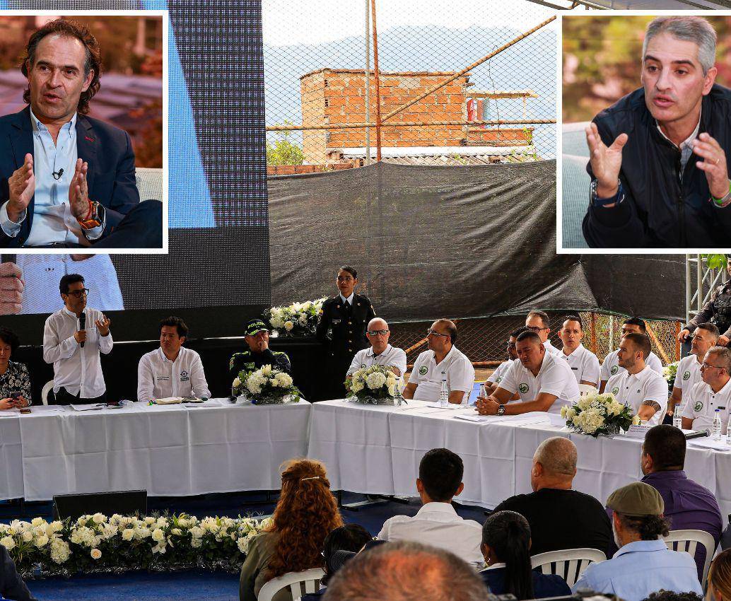 El alcalde de Medellín, Federico Gutiérrez, y el gobernador de Antioquia, Andrés Julián Rendón, aseguraron que esta decisión era un avance para entregarle el país a la criminalidad. FOTOS: <b>MANUEL SALDARRIAGA</b>