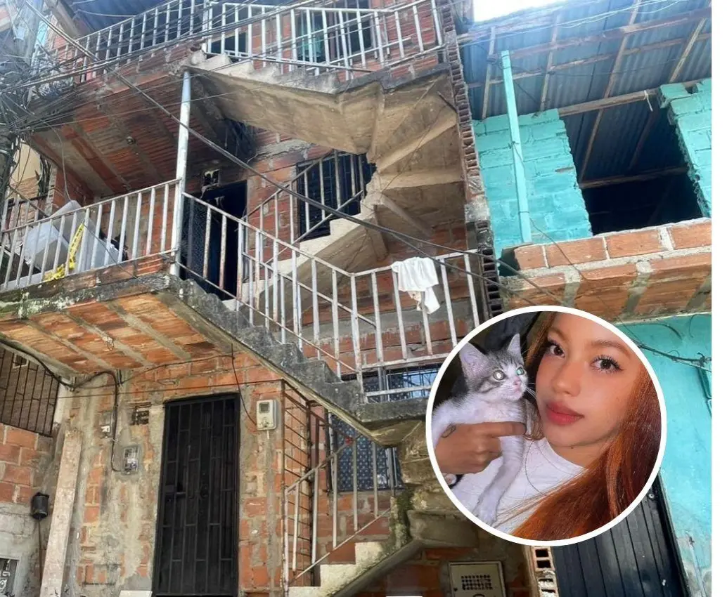 A Selene Roldán Blandón (detalle), de 25 años, la encontraron muerta en el segundo piso de esta casa, en el barrio San Pablo, comuna 1 (Popular), en el nororiente de Medellín. FOTO: <b>ALEJANDRA MORALES RÍOS Y CORTESÍA</b>